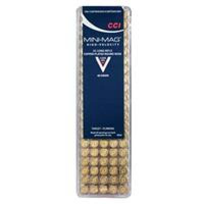 CCI .22 LR Target Mini Mag Copper Plated Round Nose, 40gr, 100ct