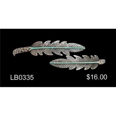 M&F Western DLB0335 Antique Silver Feather Bracelet