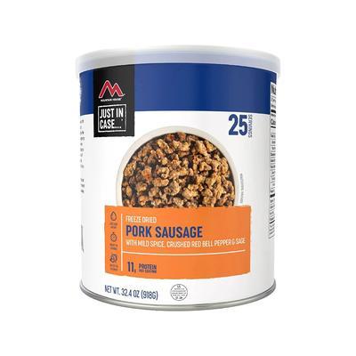 Mountain House Pork Sausage with Mild Spice Freeze Dried Food #10 Can SKU -