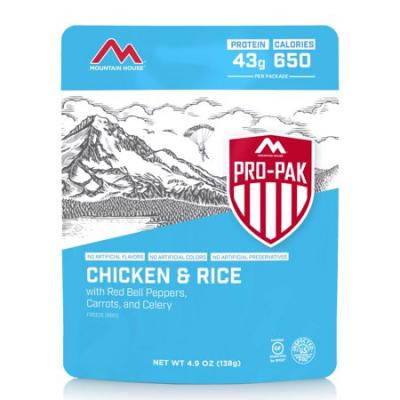 Mountain House Pro Pak Chicken & Rice Gluten Free Freeze Dried Food SKU -