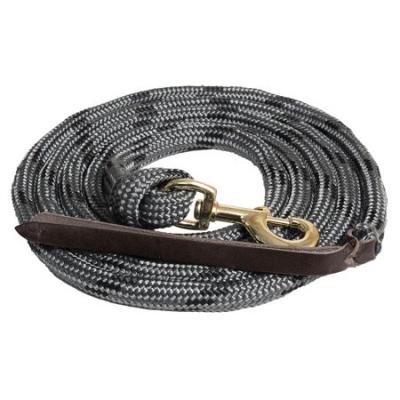Mustang Poly Cowboy Lead Rope with 7/8" Brass Plated Bolt Snap