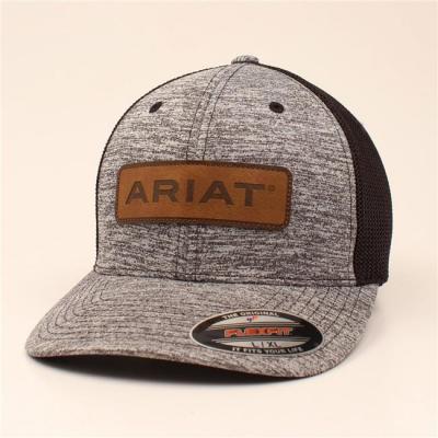 ARIAT Flex Fit Heather Cap with Leather Patch