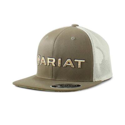 ARIAT Logo Flat Brim Snap Back Cap