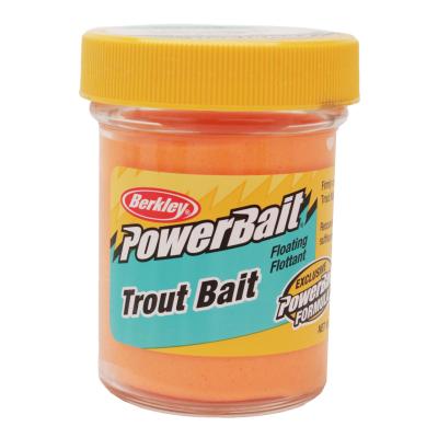 BTBFO2 Berkley Biodegrad. Trout Bait, 1.75 Oz. - Flour. Orange