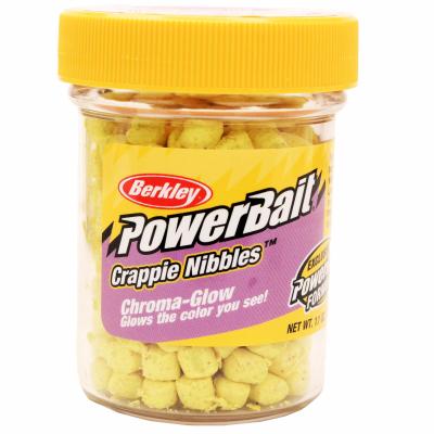 PowerBait Crappie Nibbles - Glow Yellow