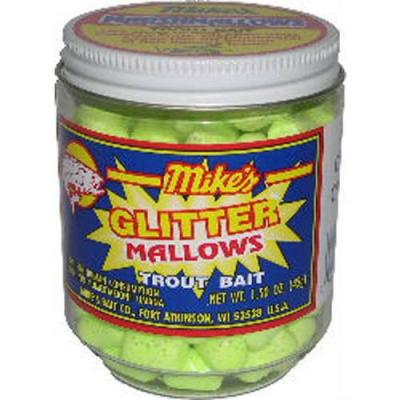 20018122 Glitter Mallows Trout Bait - Chartreuse Cheese