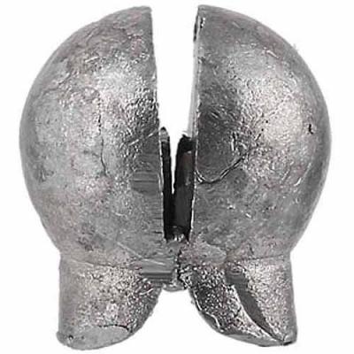 Danielson Removable Split Shot Sinker Fishing Weight  Size 4  15-pack