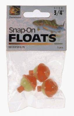 SnapOn Float RedWhite 1 3Pk, 3PK